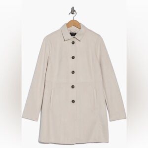 T Tahari Cream Trench Coat